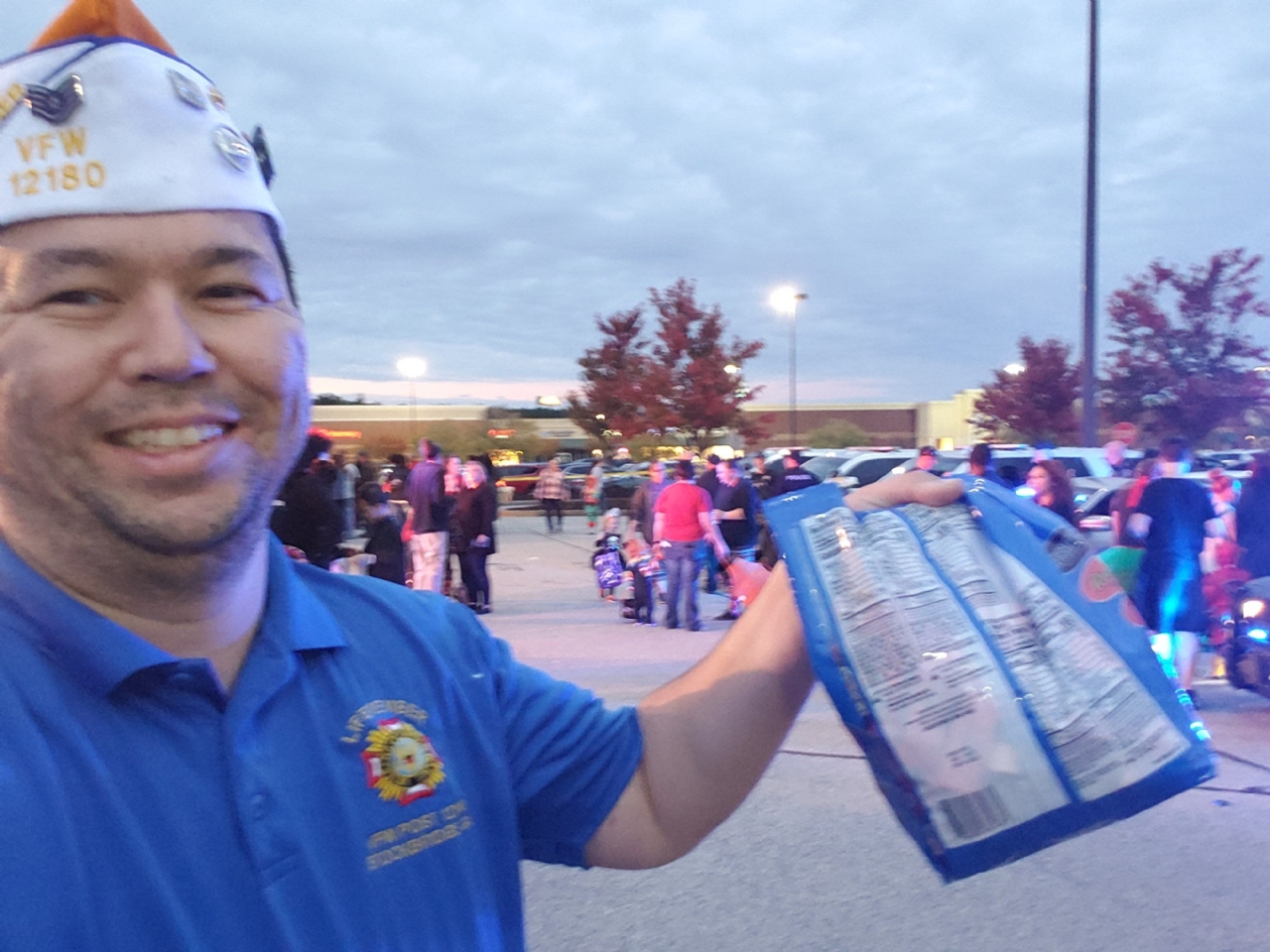 Henry County Police, Federal Police, State Police, and Fire Departments Community engagement. 

In Picture: Greg Doss (Youth and JROTC Programs Chairman) representing for the post and handing out candy.